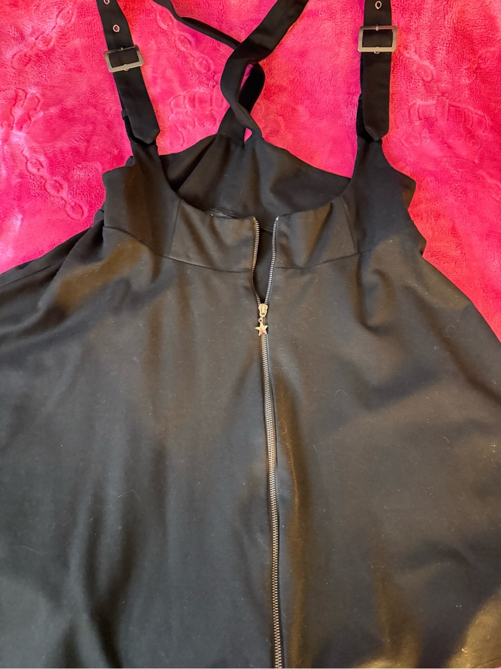 Torrid Black Adjustable Pennifore Dress with Front Zip